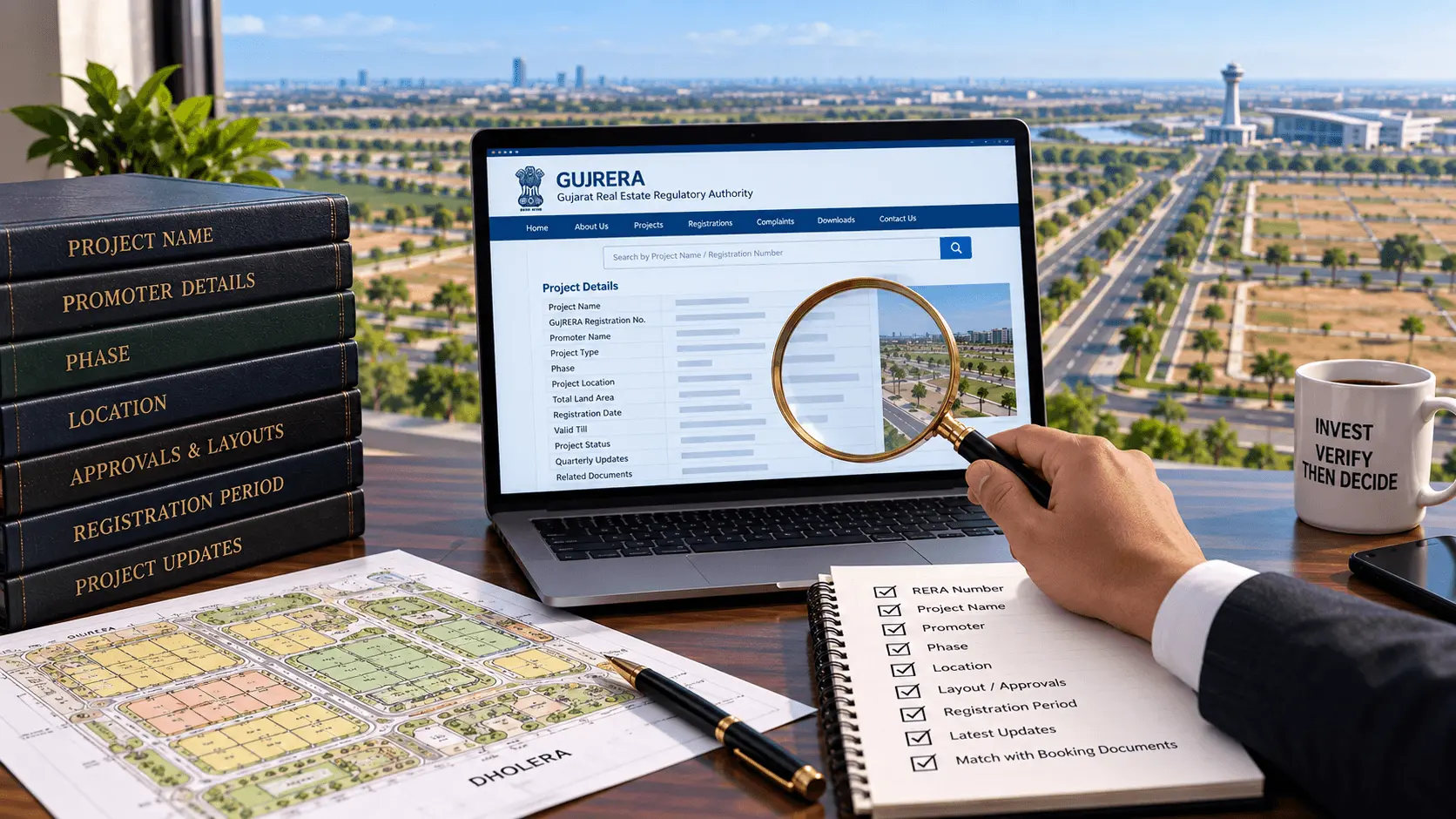 How to Check a Dholera Project on GujRERA